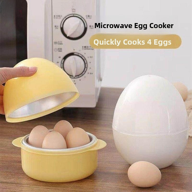 Kitchen Appliances Essentials - Beyaz Küçük Mikrodalga Yumurta Pişirici Bebek