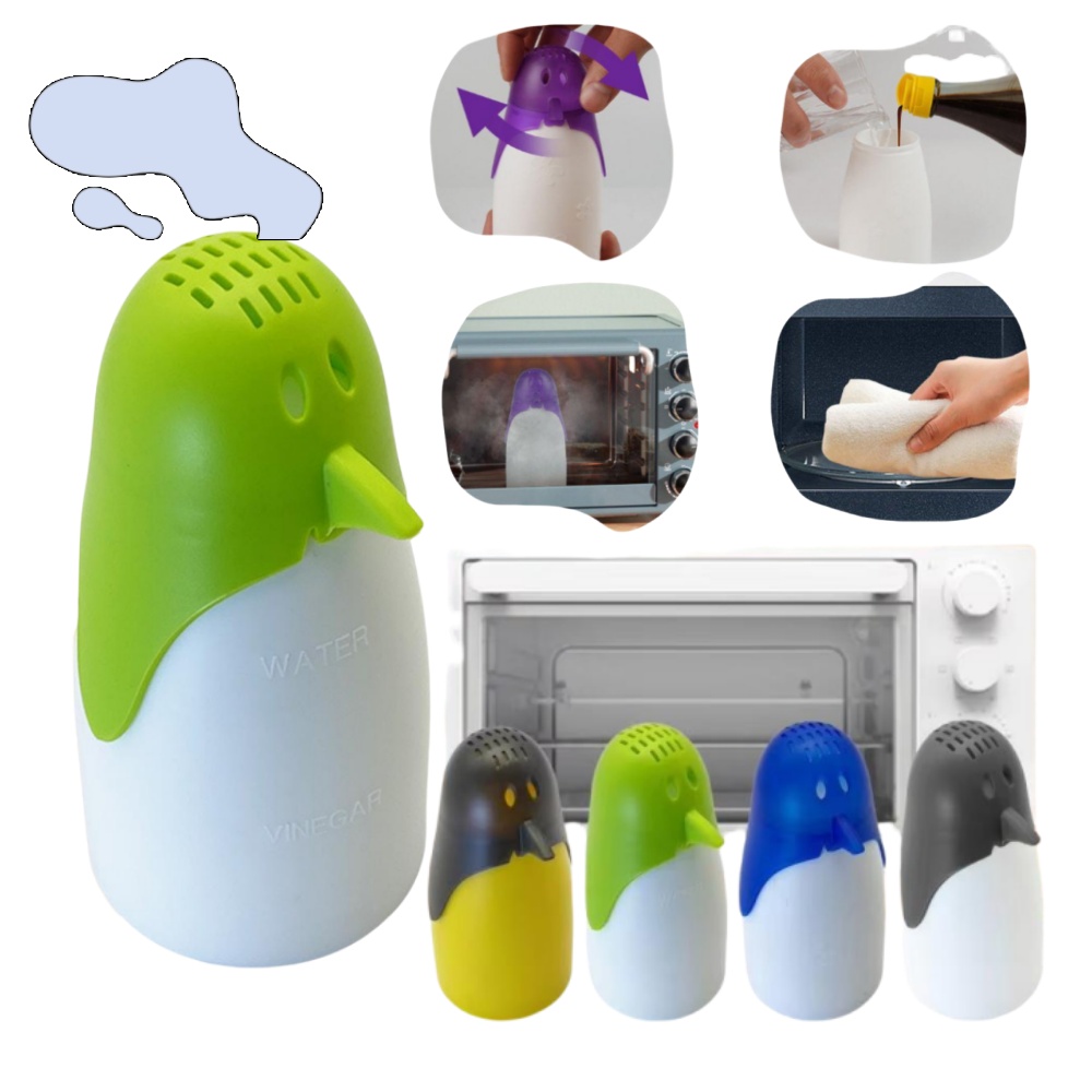 Kitchen Appliances Essentials - 2 adet Penguen Buharlı Temizleyici Mikrodalga