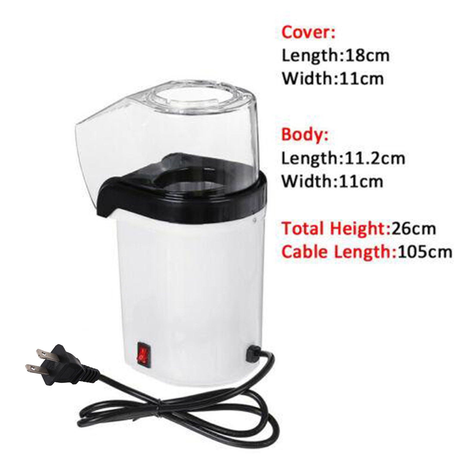 Otomatik sıcak hava patlamış m - Air Popcorn Maker incelemesi ve fiyatı